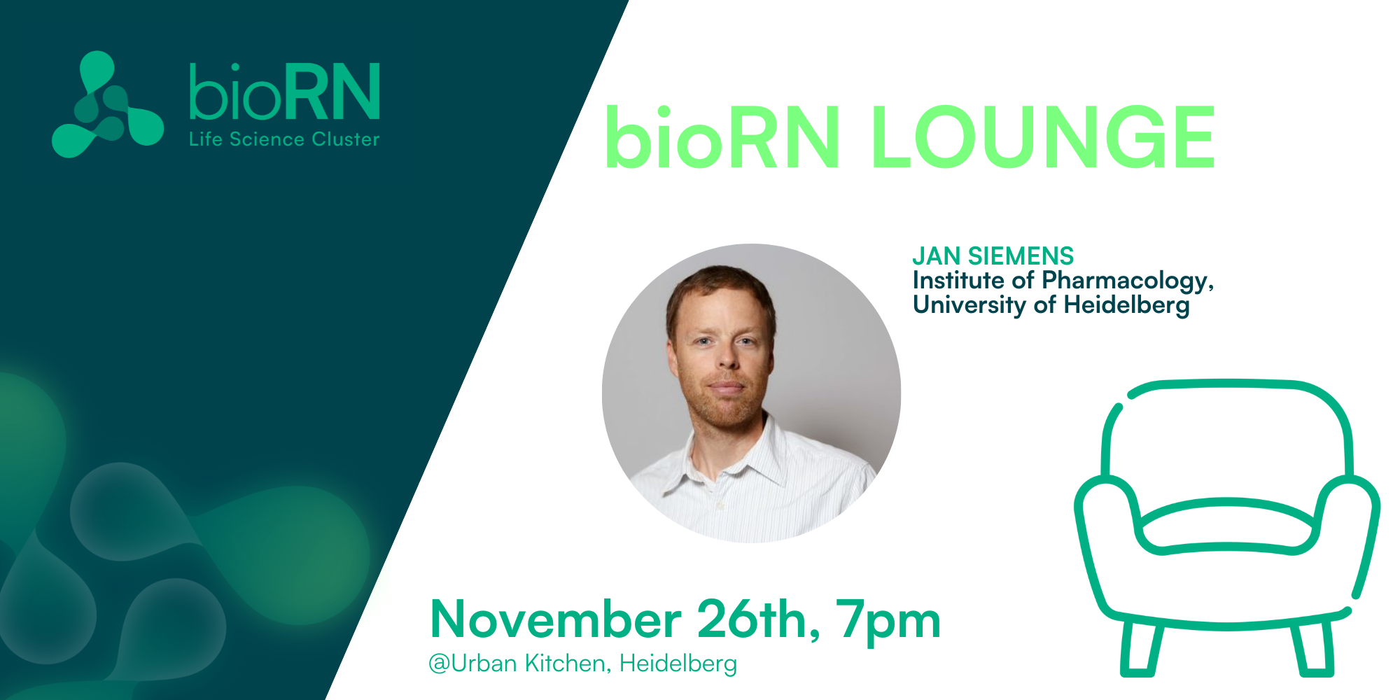 bioRN Lounge featuring Jan Siemens – Heidelberg University