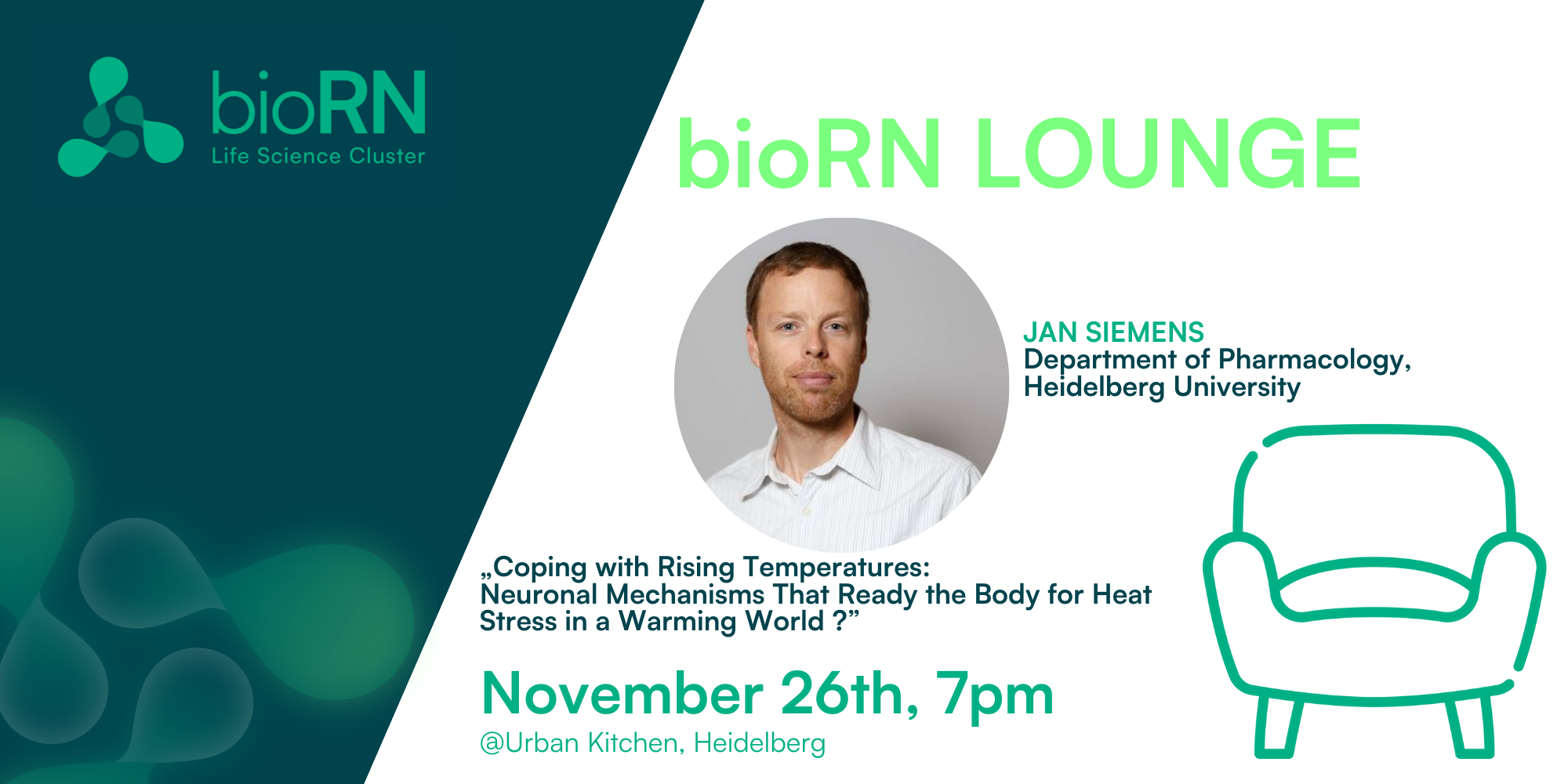 bioRN Lounge featuring Jan Siemens – Heidelberg University