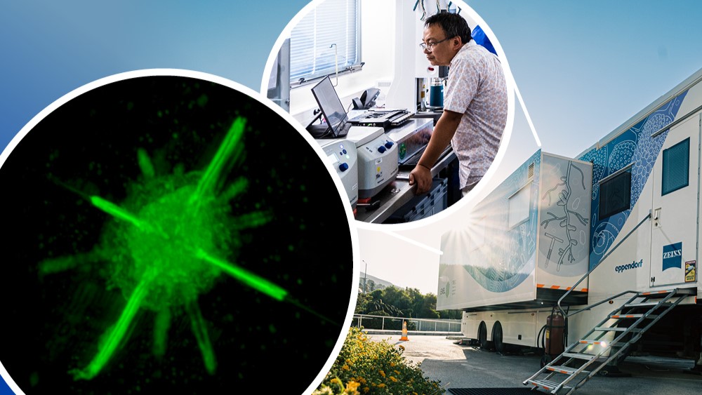 A new EMBL microscope hits the road