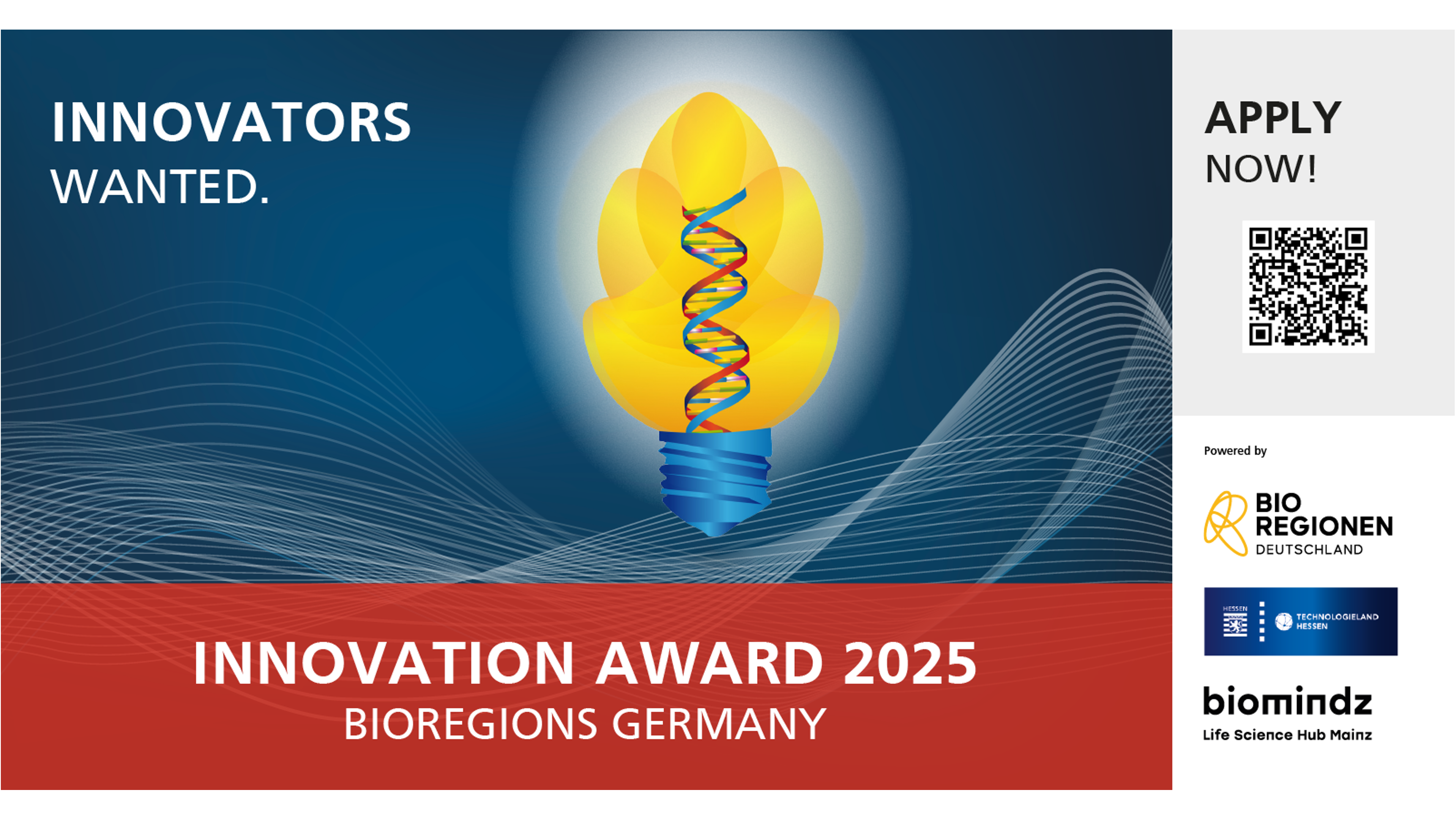 Innovation Prize 2025 of the German BioRegions – Application Deadline: February 14, 2025