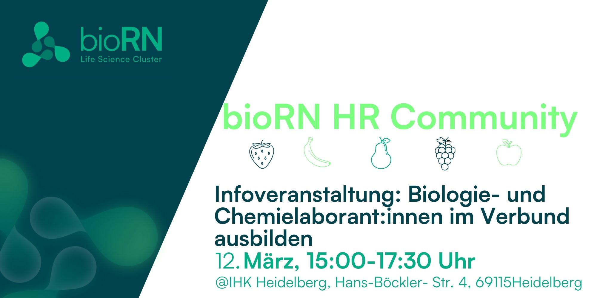 Informationsveranstaltung: Verbundausbildung für Biologie- und Chemielaborant:innen –  gemeinsam ausbilden, Qualität sichern