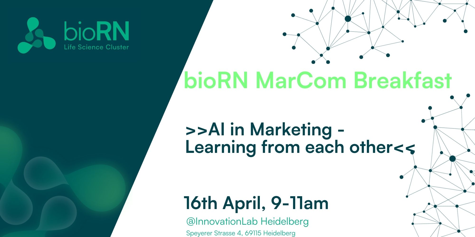 bioRN MarCom Breakfast : AI in Marketing – Learning from each other