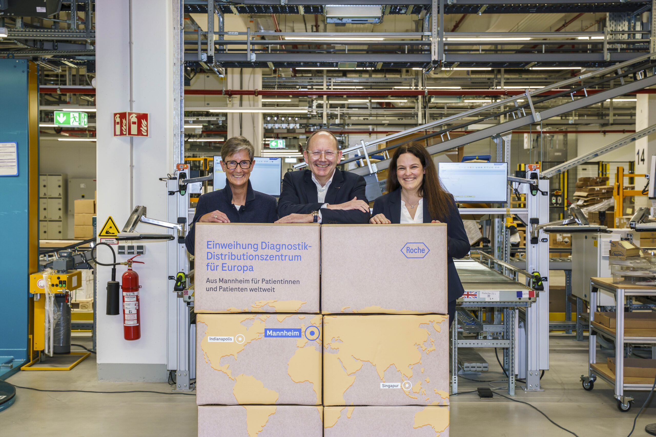 Strategische Investition in Deutschland: Roche weiht hochmodernes 90-Millionen-Euro-Distributionszentrum in Mannheim ein