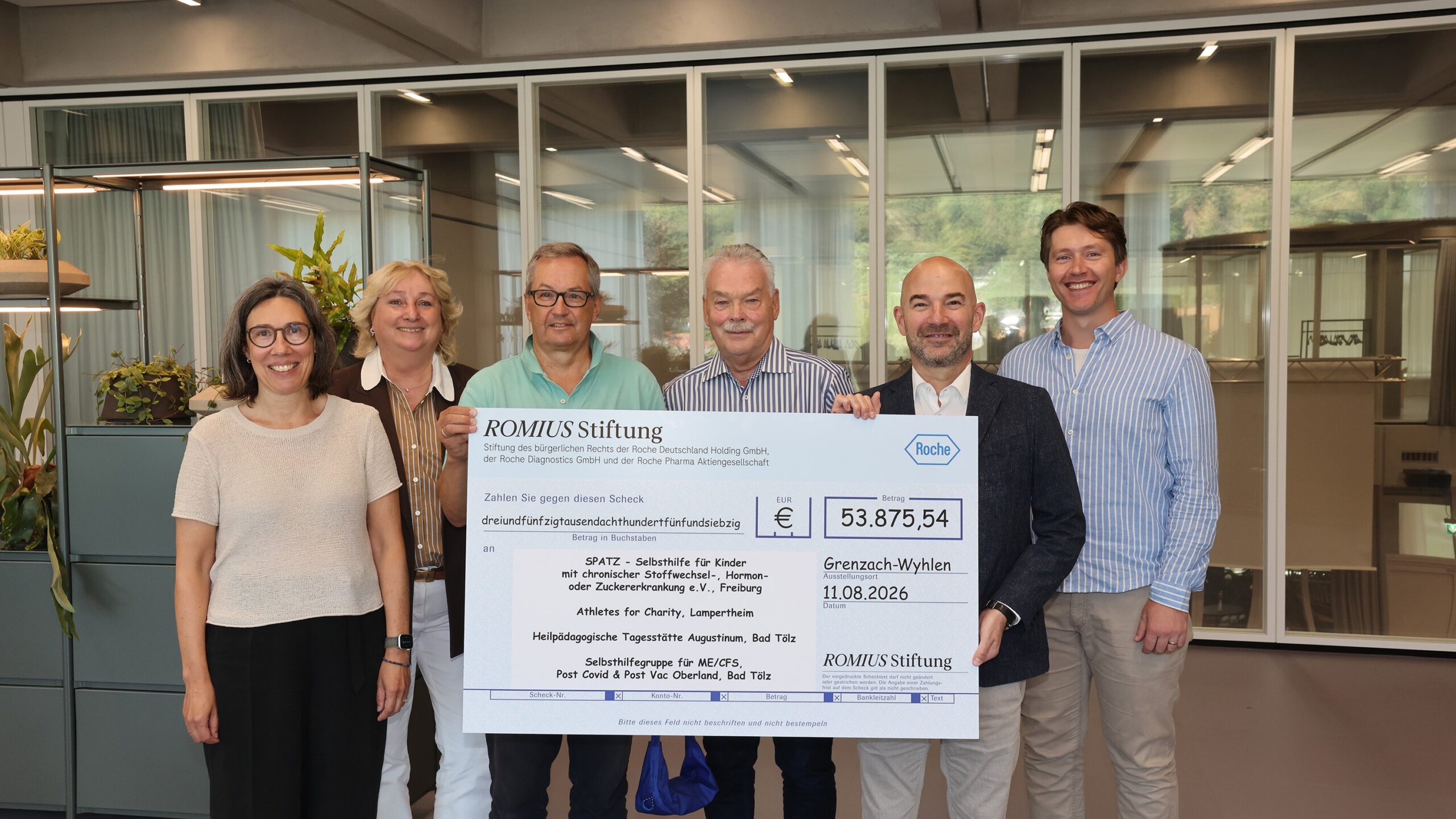 Donation of over 107,000 euros for sick and underprivileged children