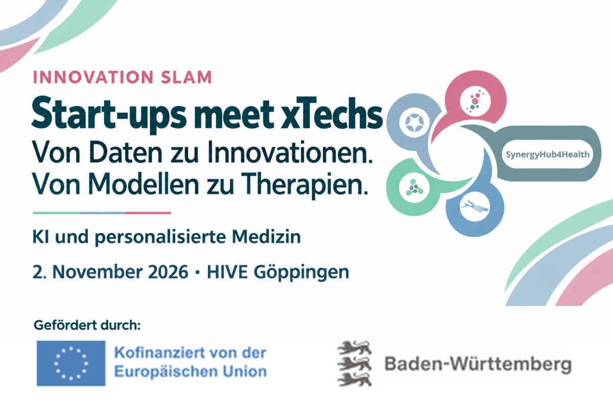 Start-ups meet xTech – Von Daten zu Innovationen. Von Modellen zu Therapien